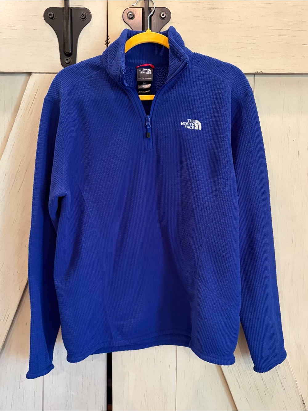 The North Face Men’s Blue Quarter-Zip Fleece Pullover Size Medium